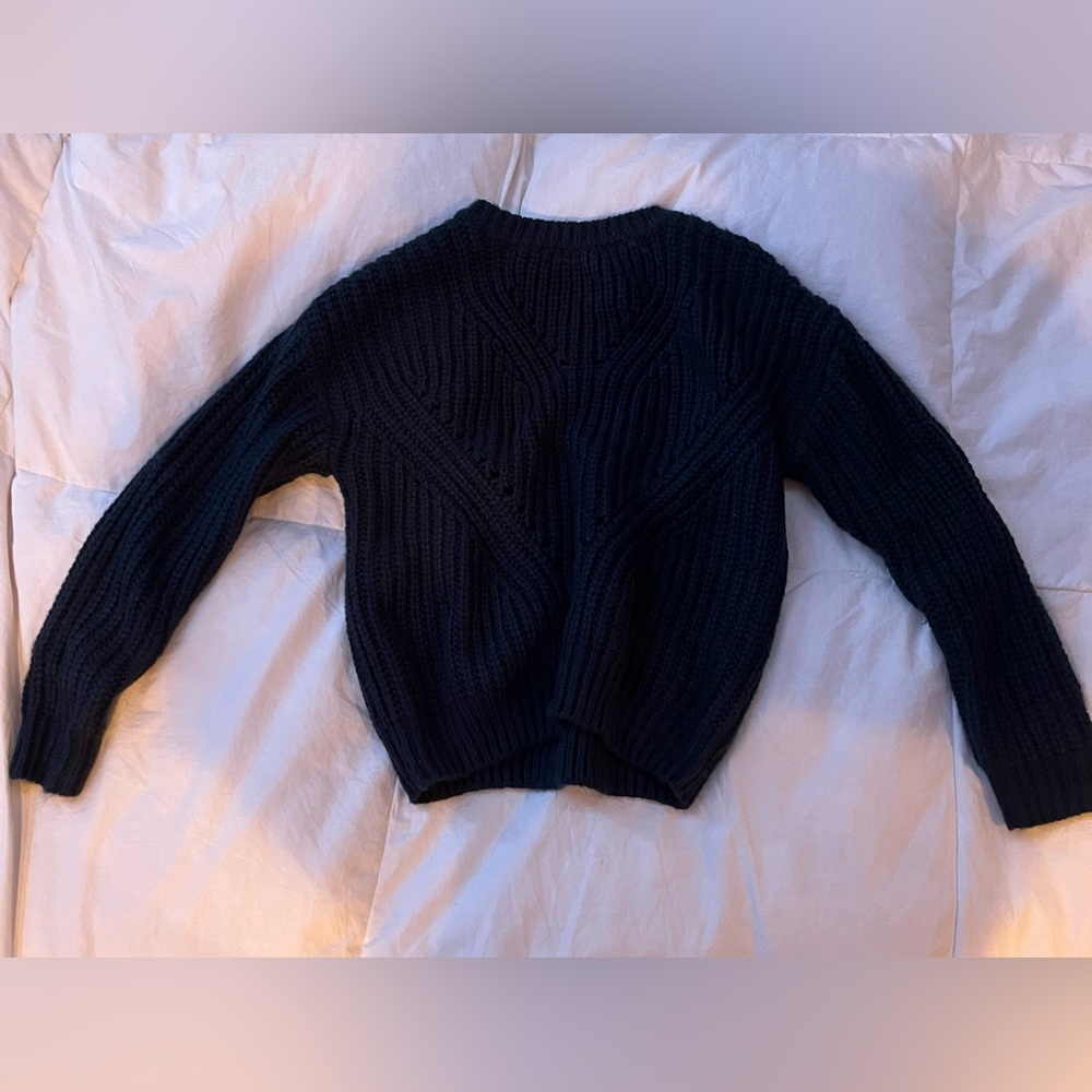 Kids Large, Blue Knit Sweater, Cotton Emporium